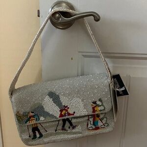 Viral beaded skier purse